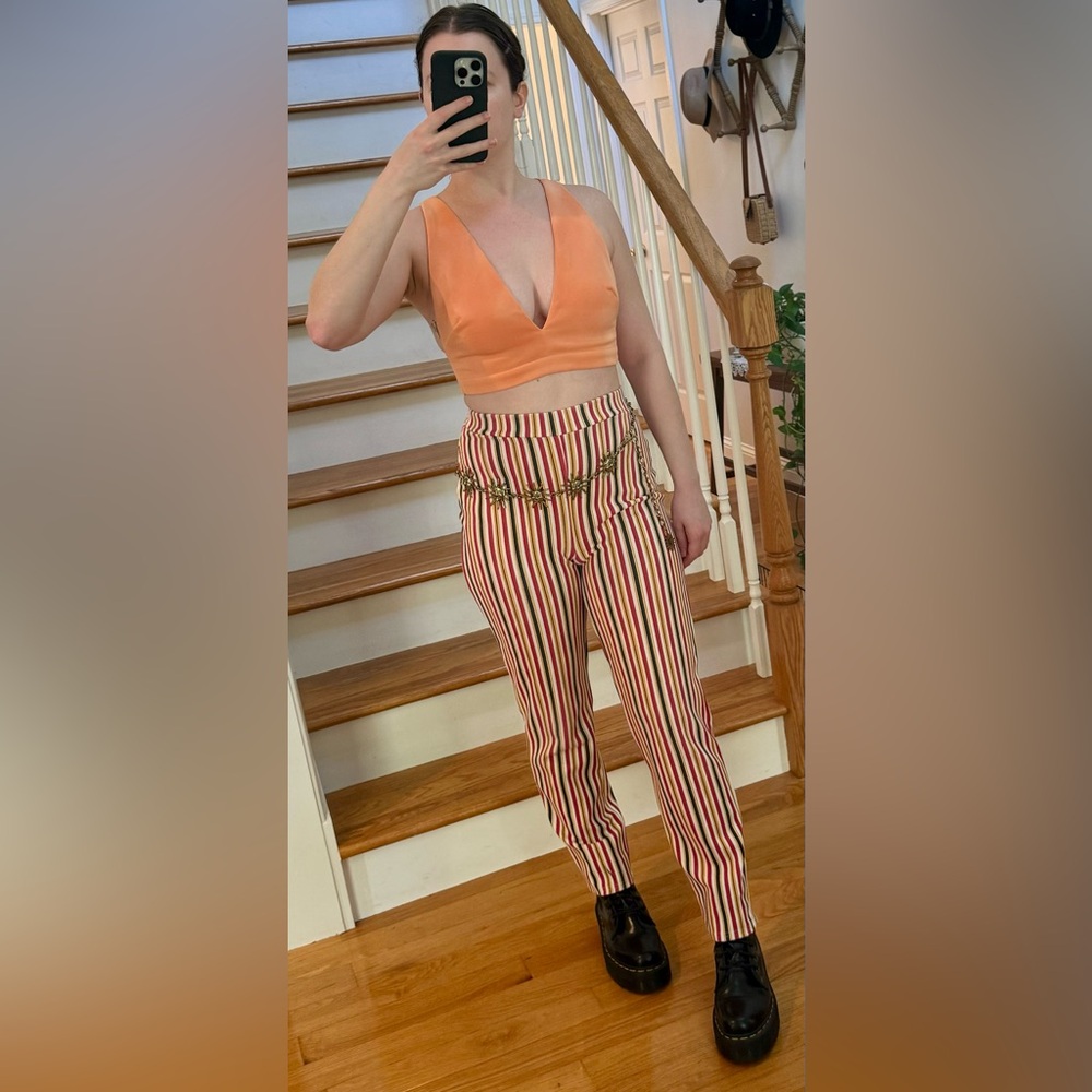 *3 for $9* Striped Stretchy Pants